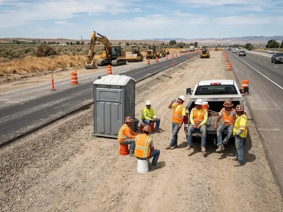 highway-road-construction-crew-007 — frequently asked questions, Porta Potty and Restroom Rentals in Spring Valley Lake, CA